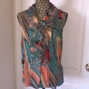 LAPIS - Ladies, sheer blouse XL